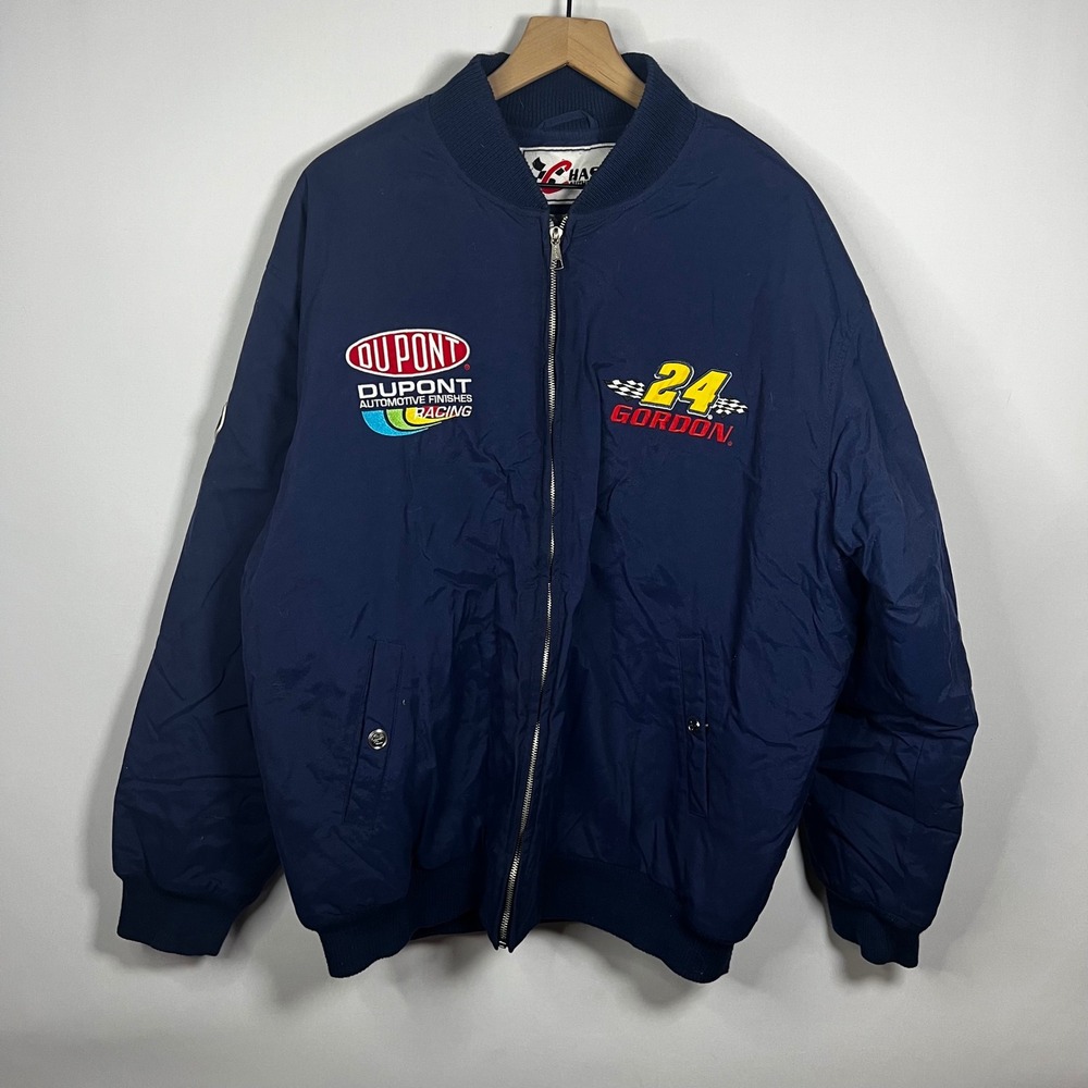 Vintage Chase Authentics‎ Jacket XL Jeff Gordon #24 DuPont NASCAR Racing Bomber